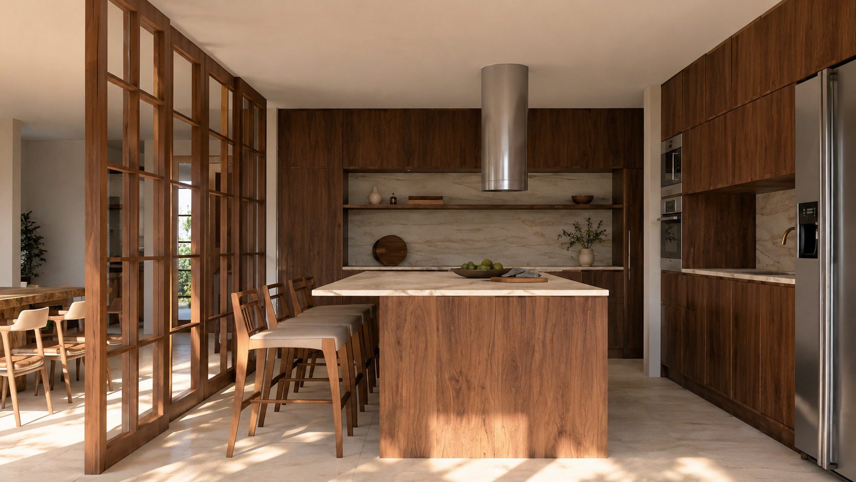 Casa Parral — Cocina con isla