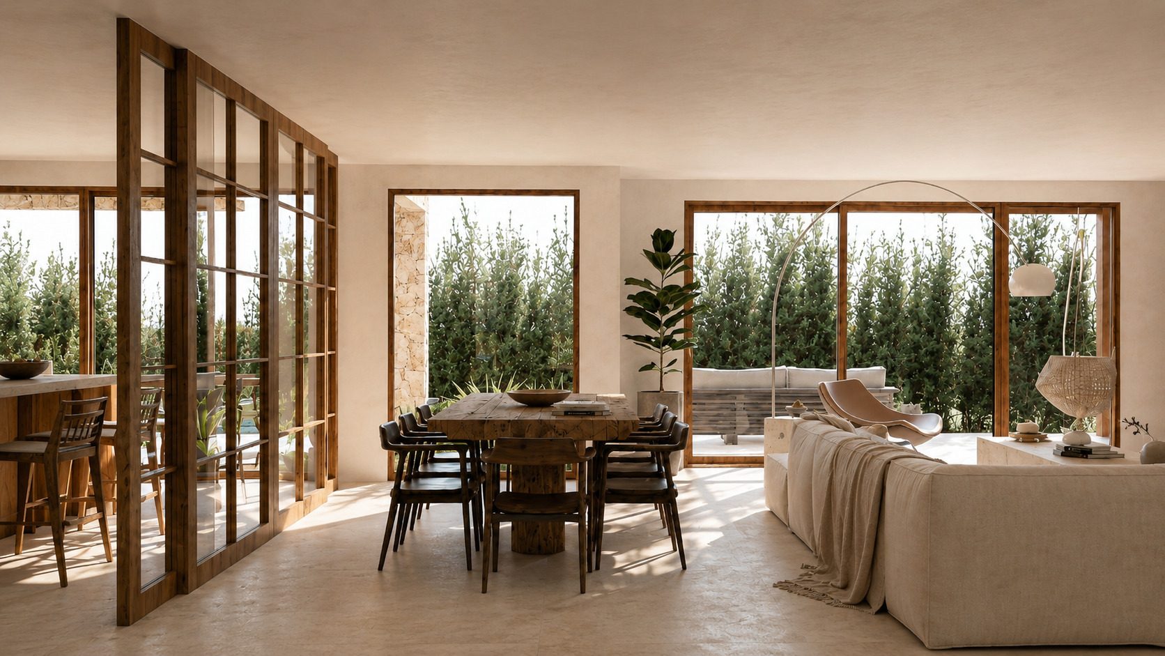 Casa Parral — Estar comedor